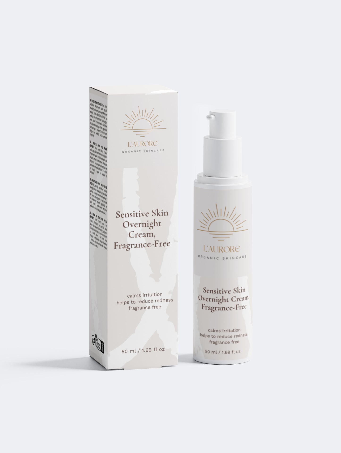 Sensitive Skin Overnight Cream, Fragrance-Free